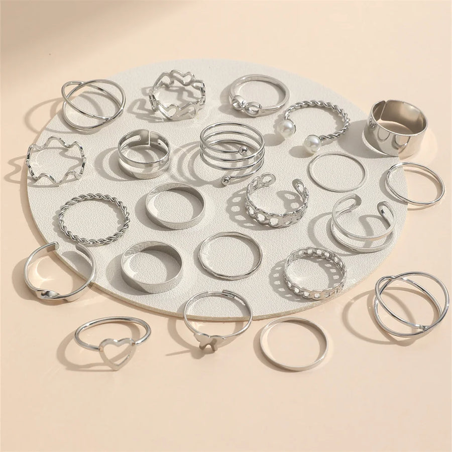 Silber ring Set